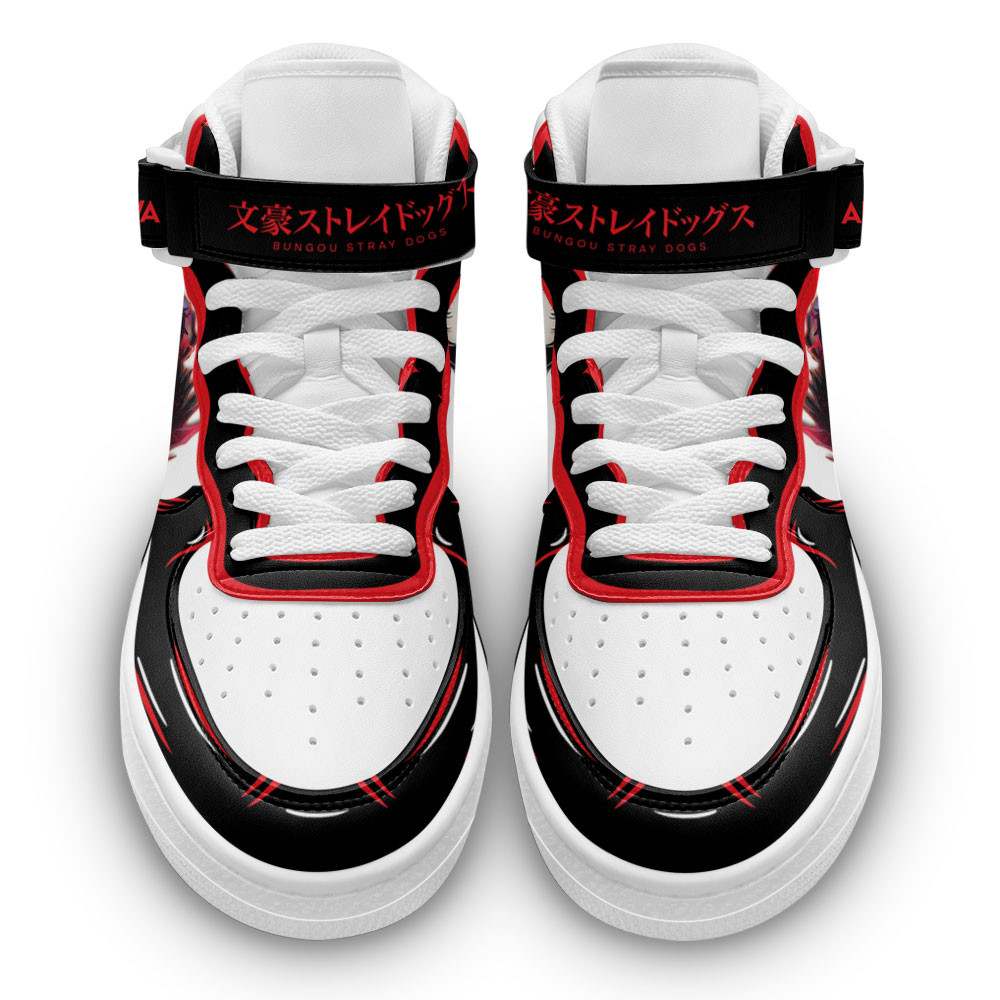 Ryunosuke Akutagawa Sneakers Air Mid Custom Bungo Stray Dogs Anime Shoes