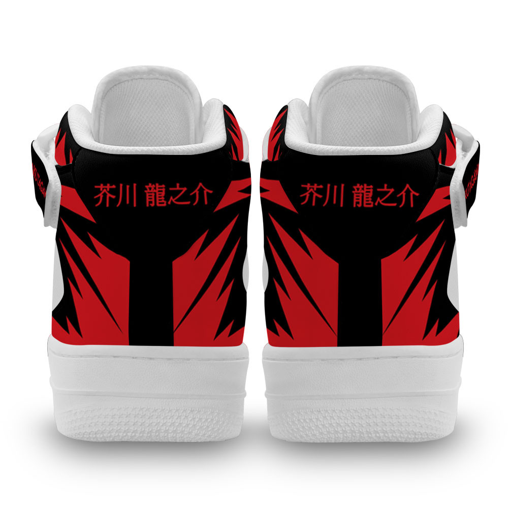 Ryunosuke Akutagawa Sneakers Air Mid Custom Bungo Stray Dogs Anime Shoes