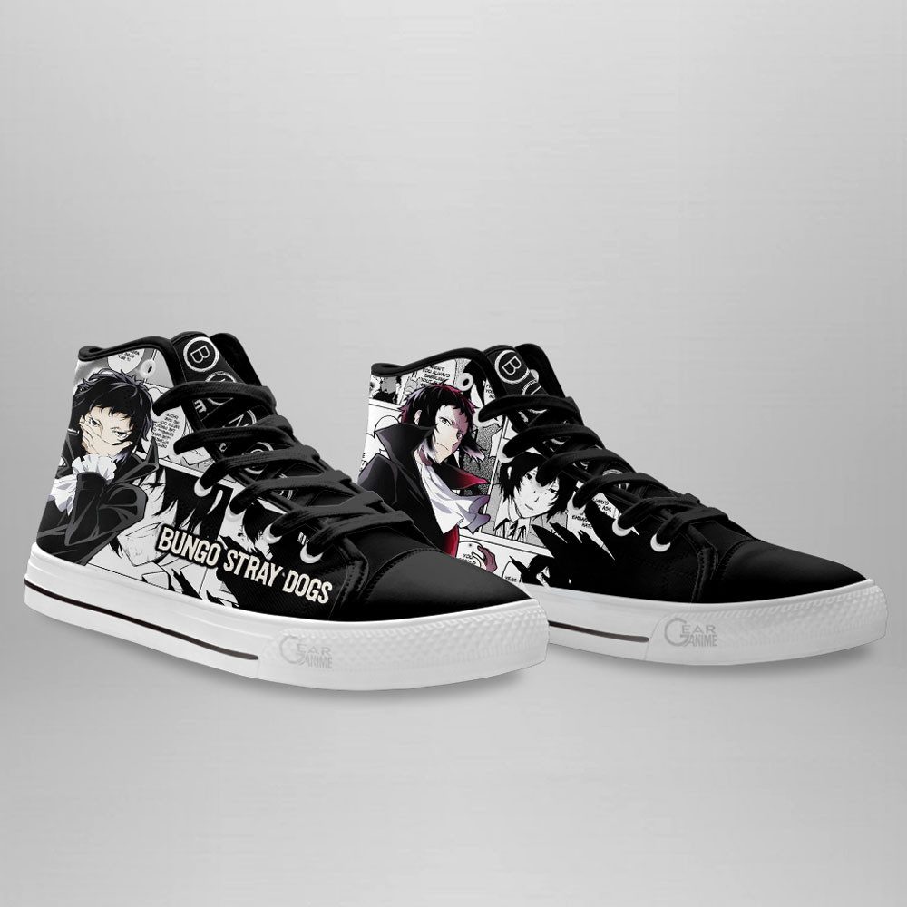 Ryuunosuke Akutagawa High Top Shoes Bungo Stray Dogs Custom Anime Sneakers