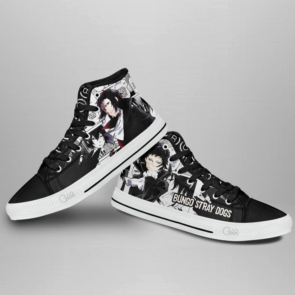 Ryuunosuke Akutagawa High Top Shoes Bungo Stray Dogs Custom Anime Sneakers
