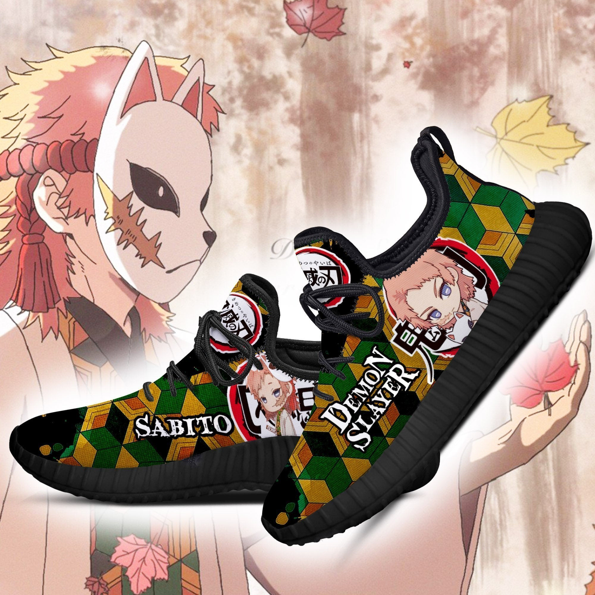 Sabito Reze Shoes Demon Slayer Anime Sneakers Fan Gift Idea
