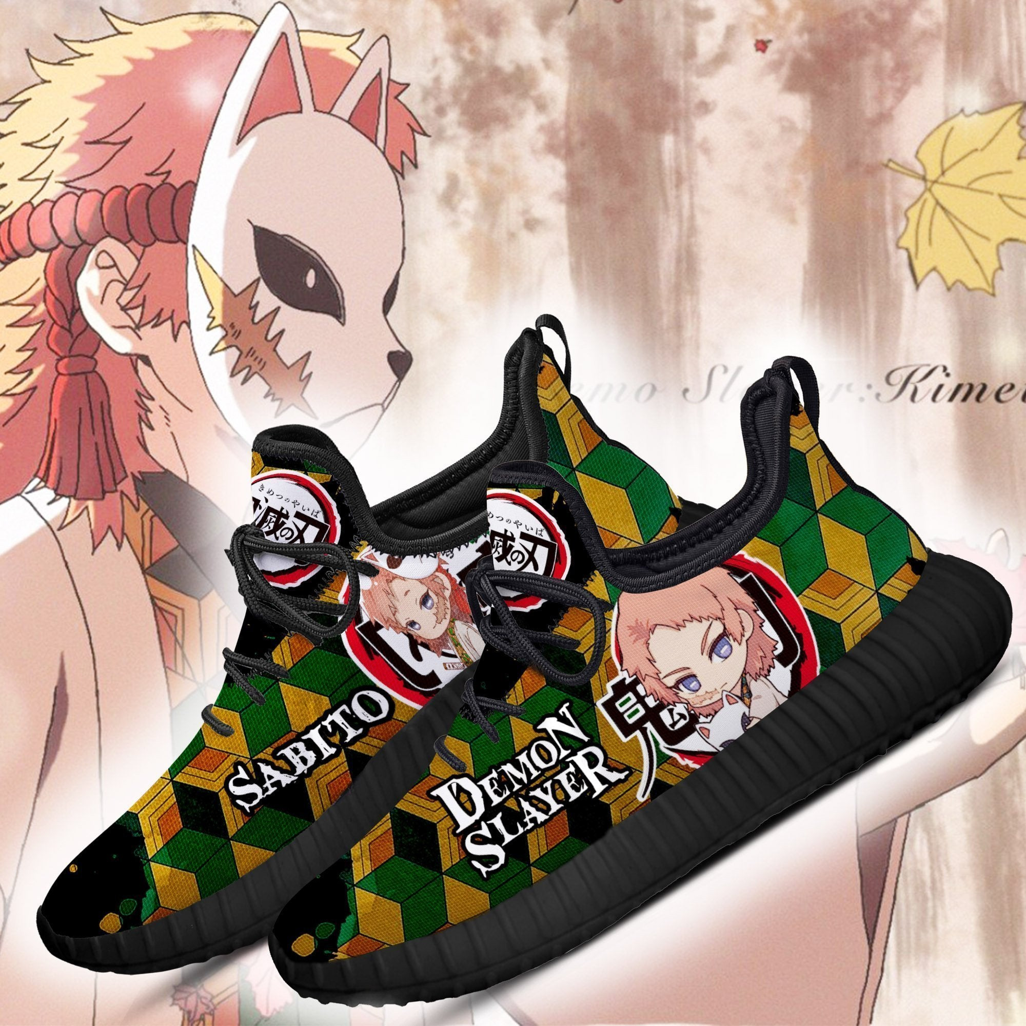 Sabito Reze Shoes Demon Slayer Anime Sneakers Fan Gift Idea