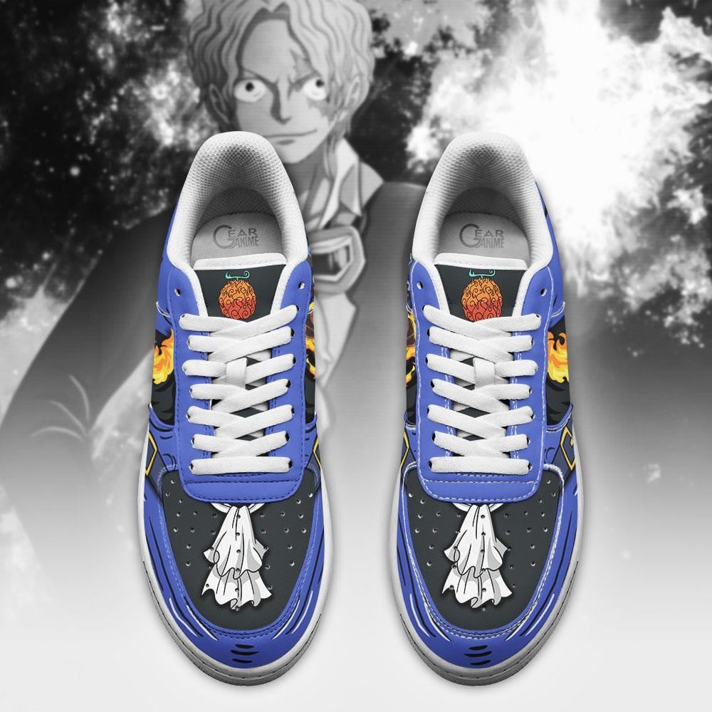 Sabo Air Sneakers Custom Mera Mera One Piece Anime Shoes