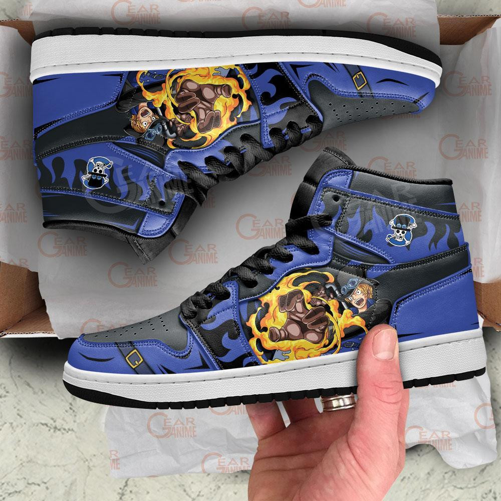 Sabo Dragon Claw JD1s Sneakers Anime One Piece Shoes, Air Jordan Hightop