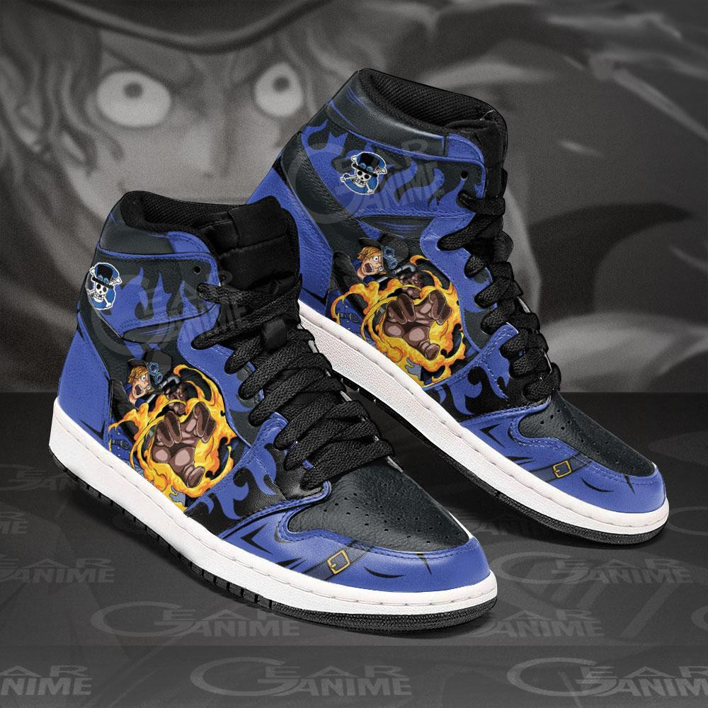 Sabo Dragon Claw JD1s Sneakers Anime One Piece Shoes, Air Jordan Hightop