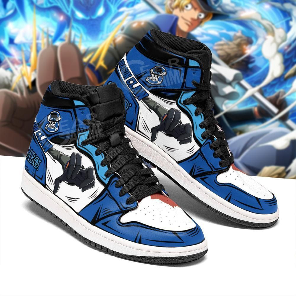 Sabo Dragon Claw Sneakers Skill One Piece Anime 1 High Top Air Jordan Sneaker, Air Jordan Hightop