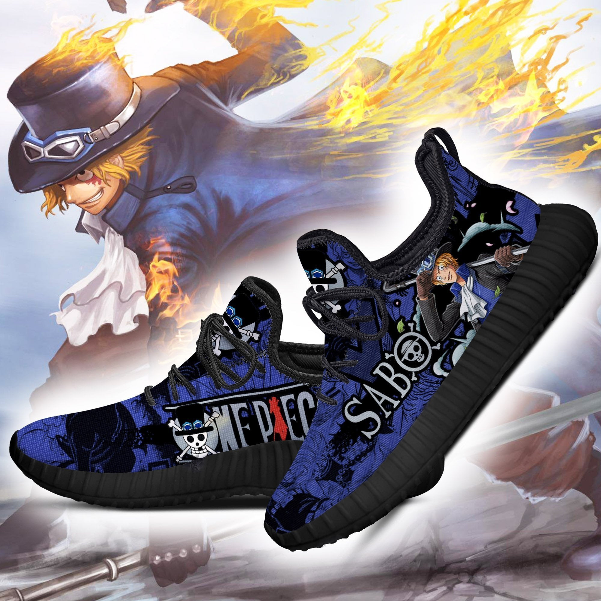 Sabo Reze Shoes One Piece Anime Shoes Fan Gift Idea