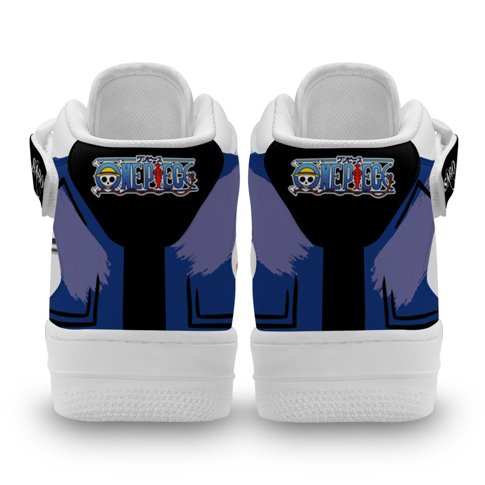 Sabo Sneakers Air Mid Custom One Piece Anime Shoes