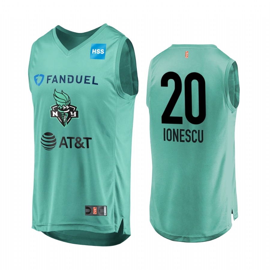 Sabrina Ionescu WNBA 2020 Men's Mint Green Jersey