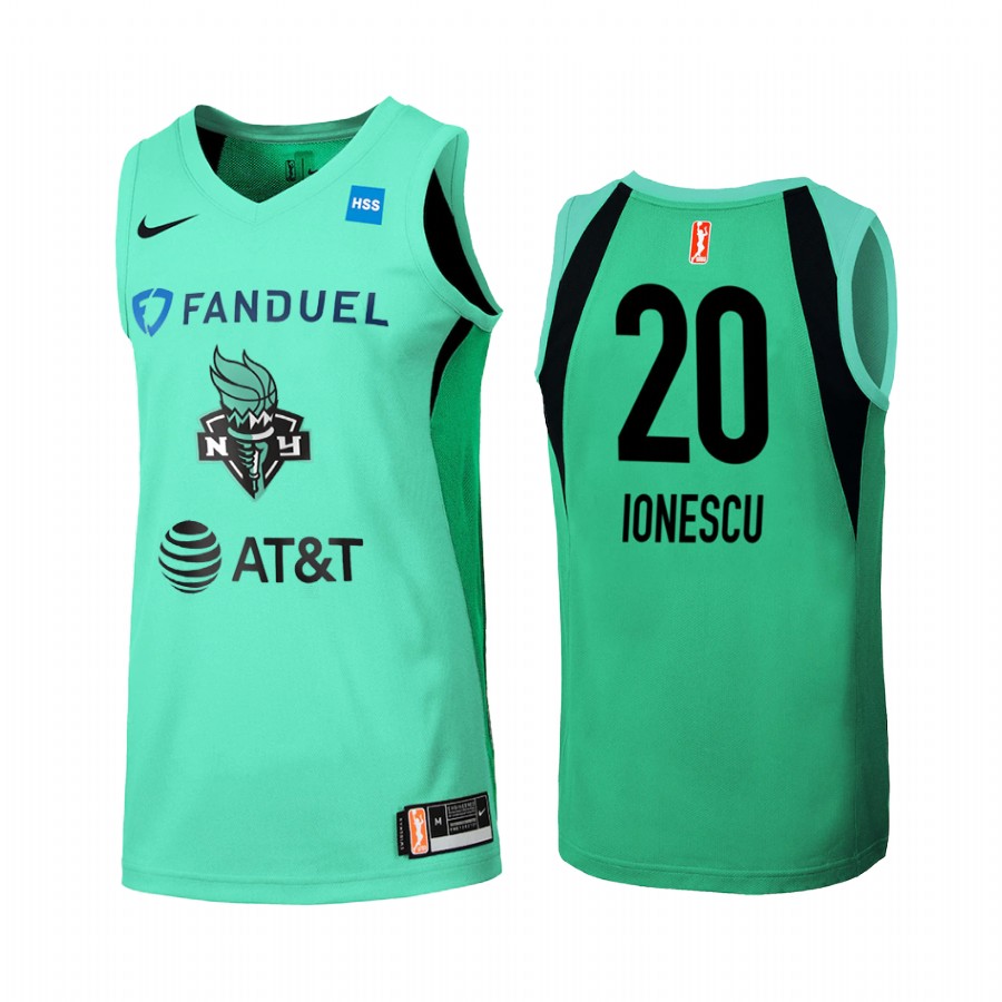 Sabrina Ionescu WNBA 2020 Primary Women's Mint Green Jersey