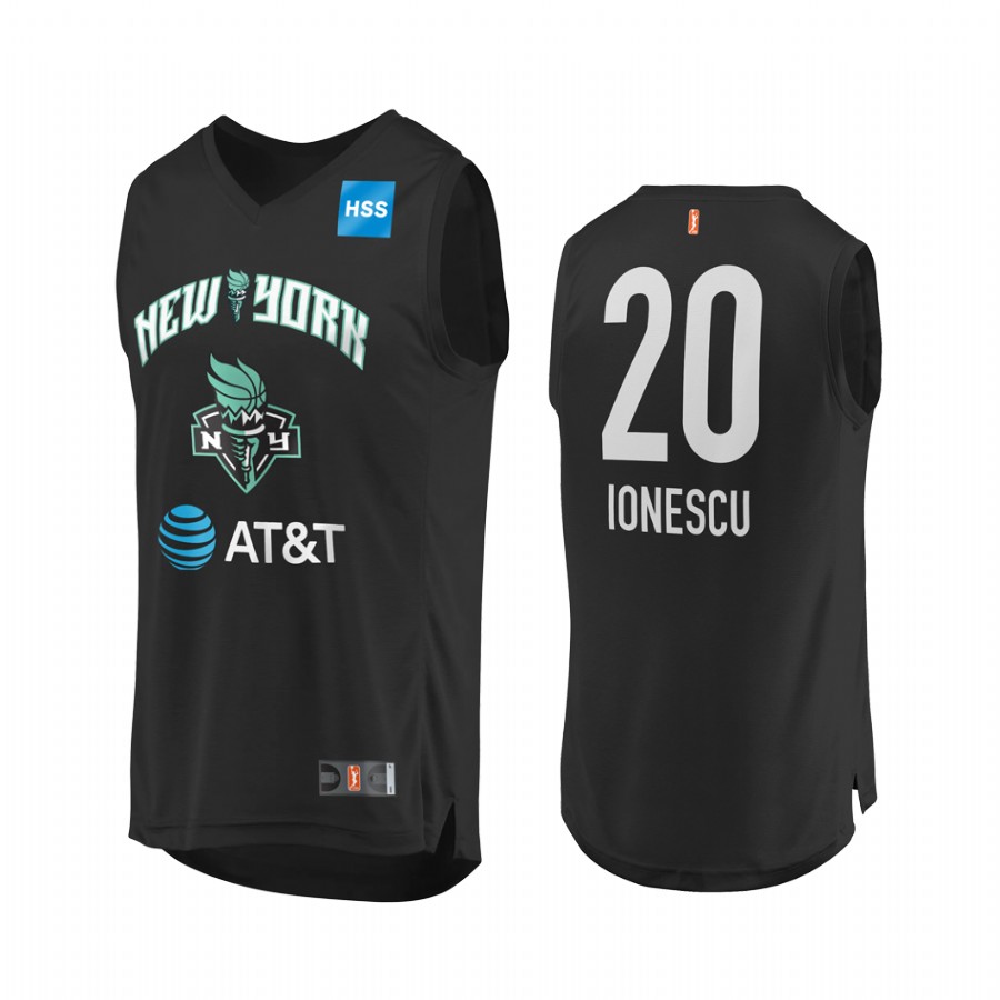 Sabrina Ionescu WNBA 2020 Replic Player Black Jersey