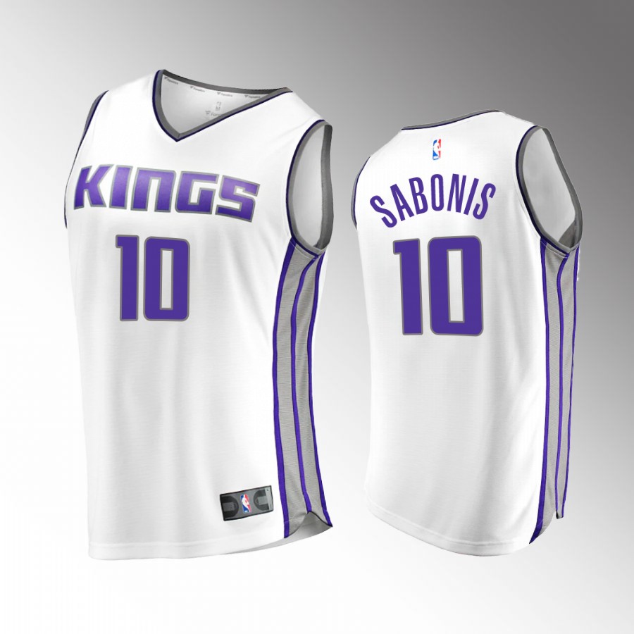 Sacramento Kings #10 Domantas Sabonis Association Edition Jersey 2022-23 White