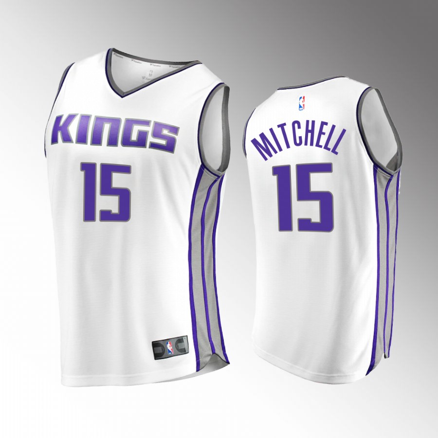 Sacramento Kings #15 Davion Mitchell Association Edition Jersey 2022-23 White