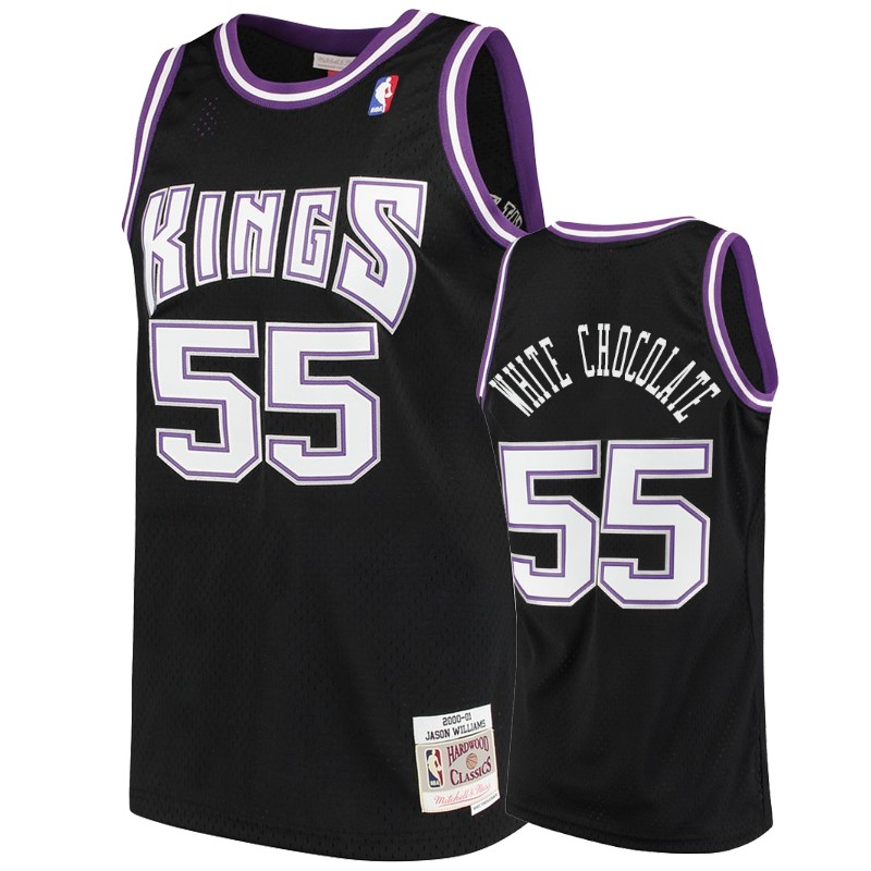 Sacramento Kings #55 Jason Williams Black Nickname Swingman Jersey