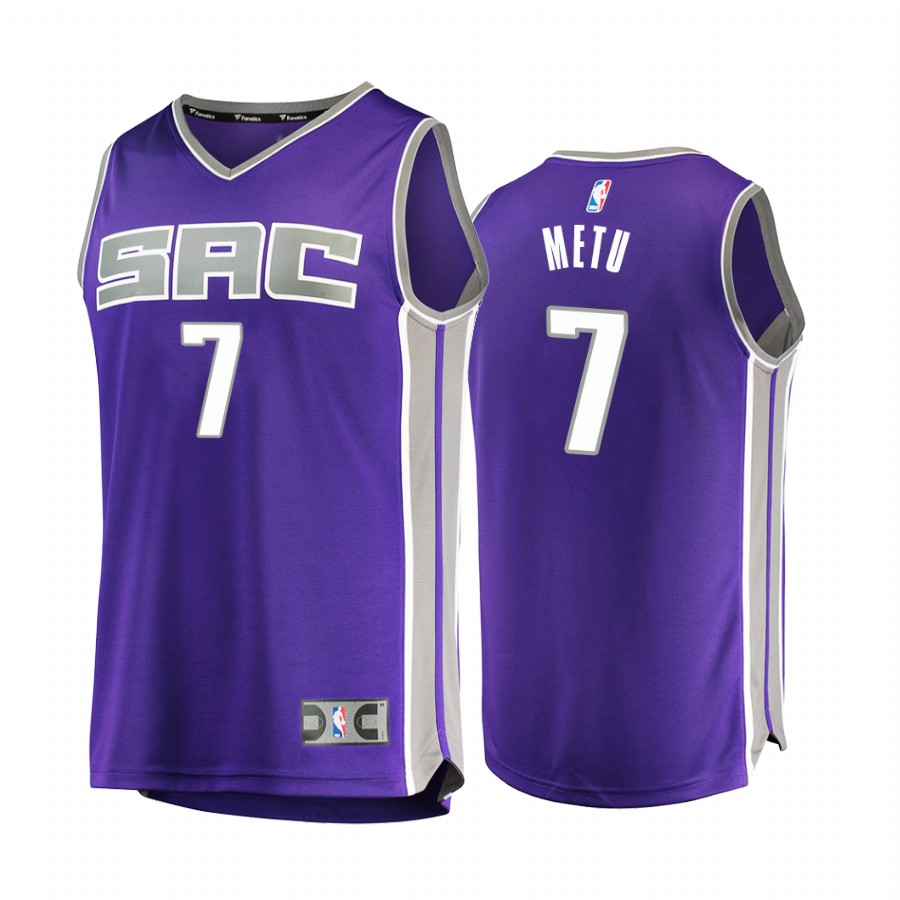Sacramento Kings #7 Chimezie Metu Jersey 2021-22 Purple