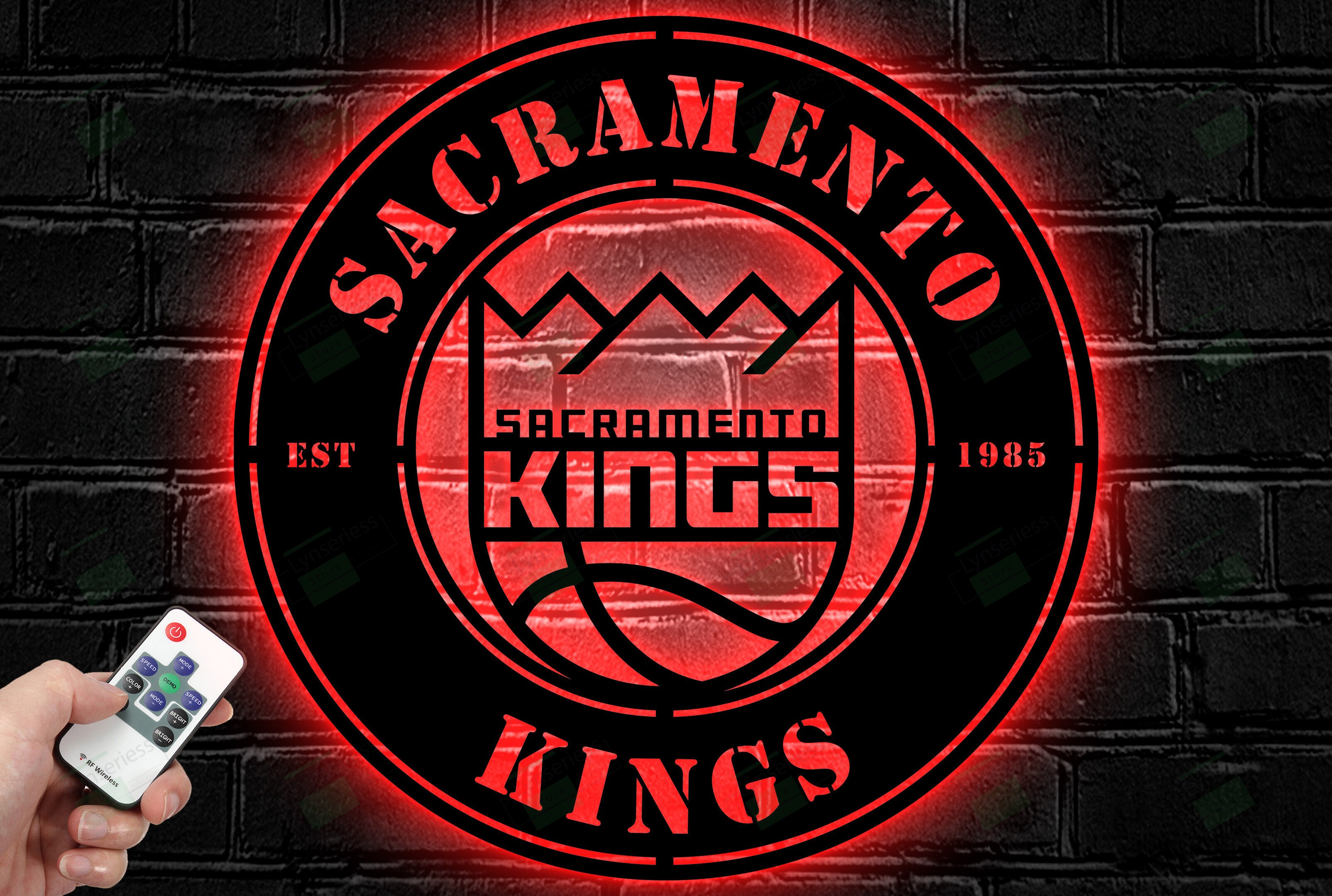 Sacramento Kings Metal Sign – Led Light Sign NBA