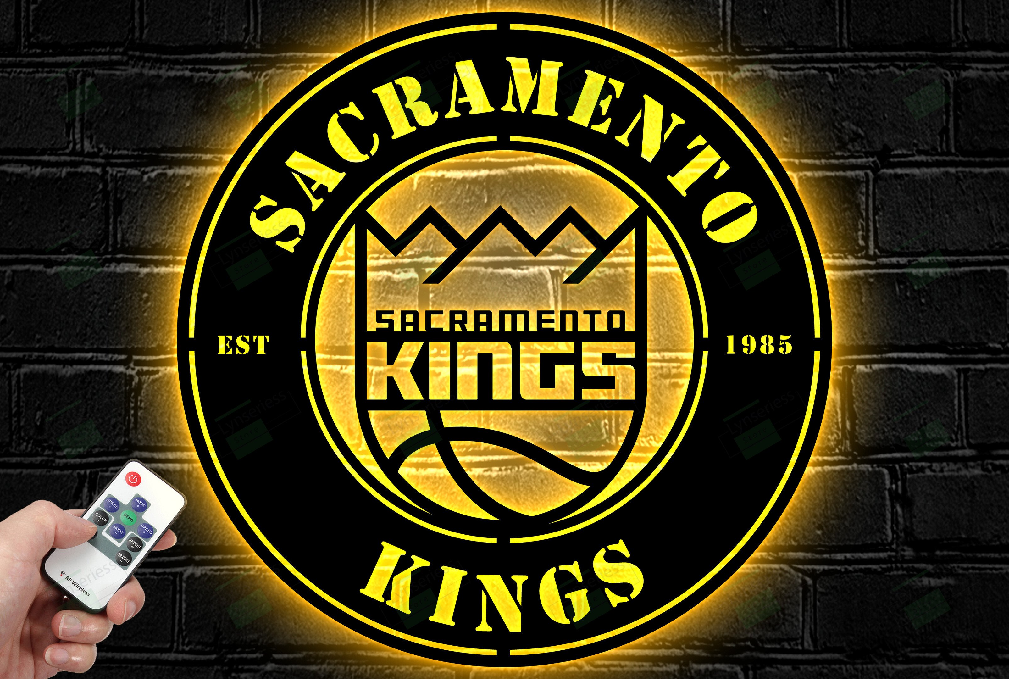 Sacramento Kings Metal Sign – Led Light Sign NBA