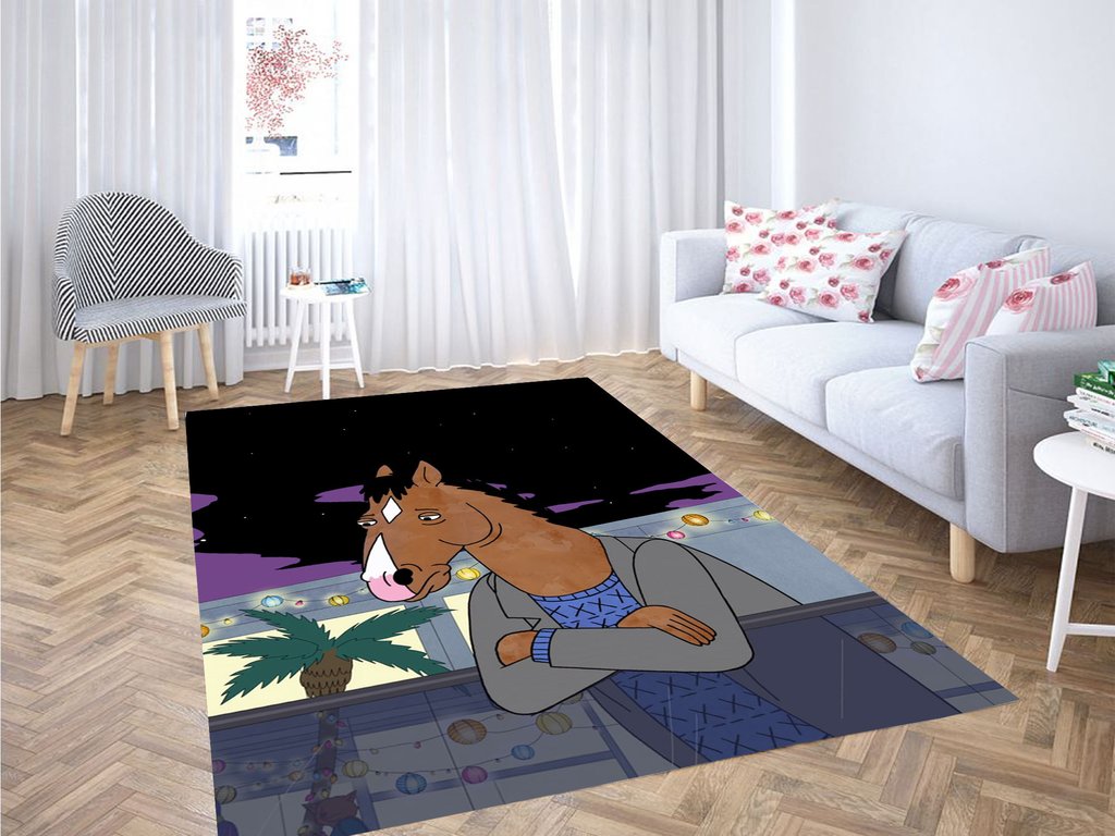 Sad Bojack Horseman Living Room Modern Carpet Rectangle Rug