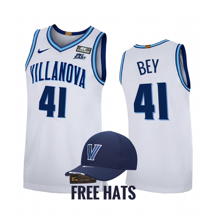 Saddiq Bey Villanova Wildcats White Jersey Home NBA Alumni