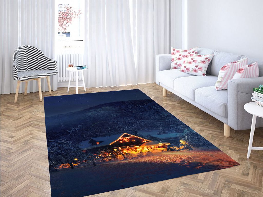 Safe Place On A Cold Night Living Room Modern Carpet Rectangle Rug