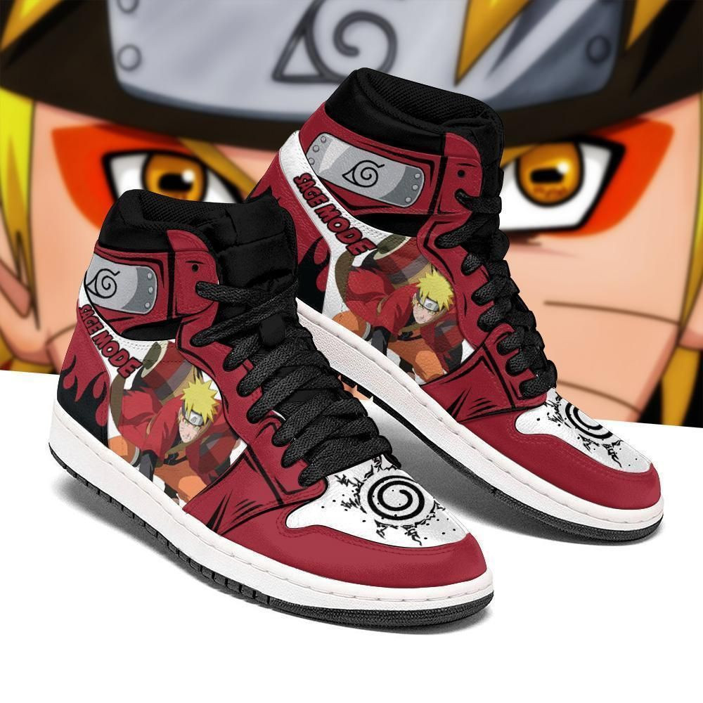 Sage Mode Naruto Anime 1 High Top Air Jordan Sneaker, Air Jordan Hightop