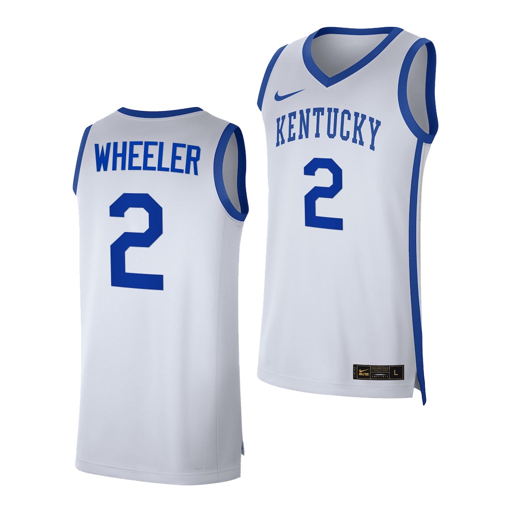 Sahvir Wheeler #2 Kentucky Wildcats College Jersey 2022-23 White
