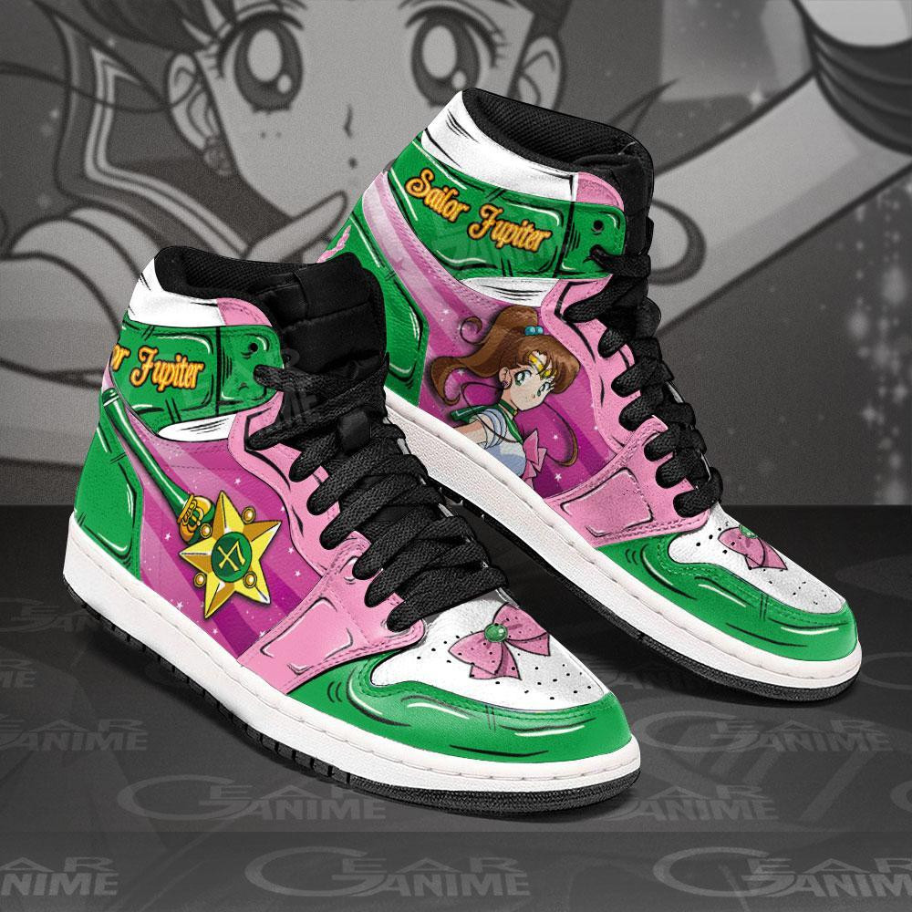 Sailor Jupiter JD1s Sneakers Anime Sailor Shoes, Air Jordan Hightop