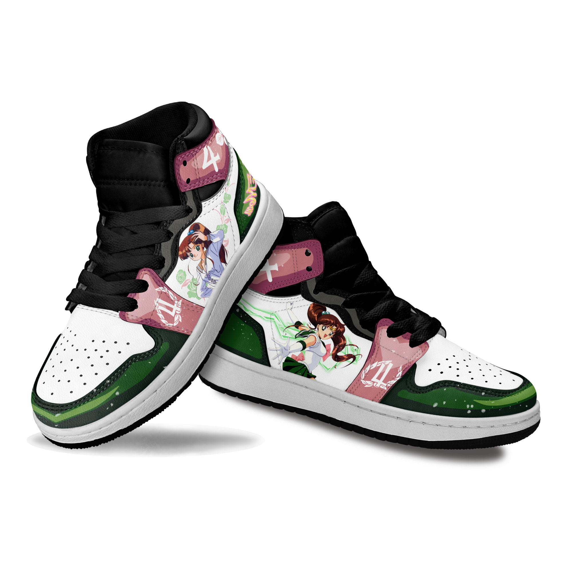 Sailor Jupiter Kids Sneakers Custom Sailor Anime Shoes For Kids