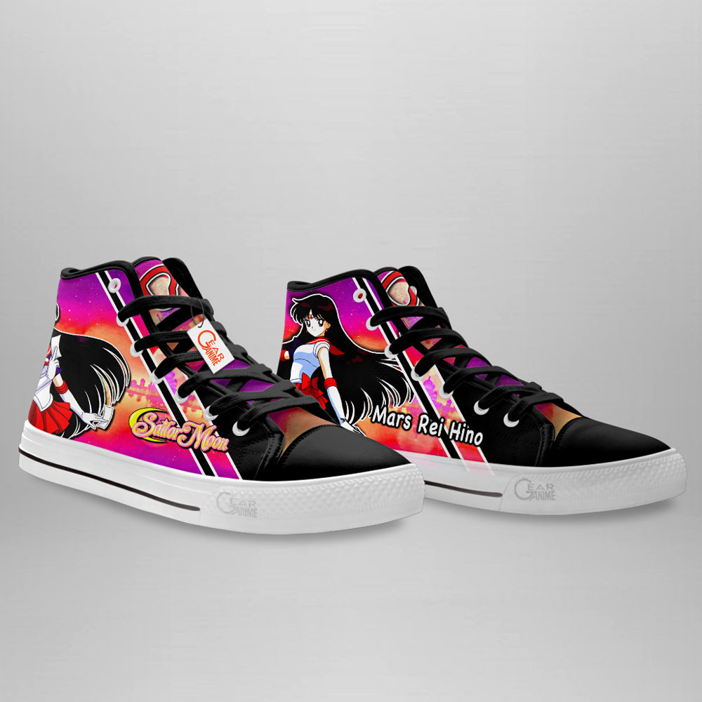 Sailor Mars Anime Custom High Top Shoes