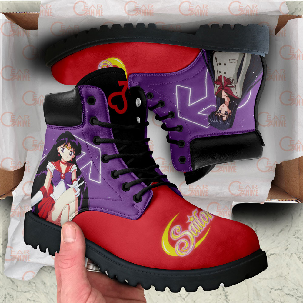 Sailor Mars Boots Anime Custom Shoes For Fans