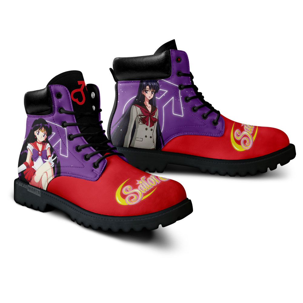 Sailor Mars Boots Anime Custom Shoes For Fans