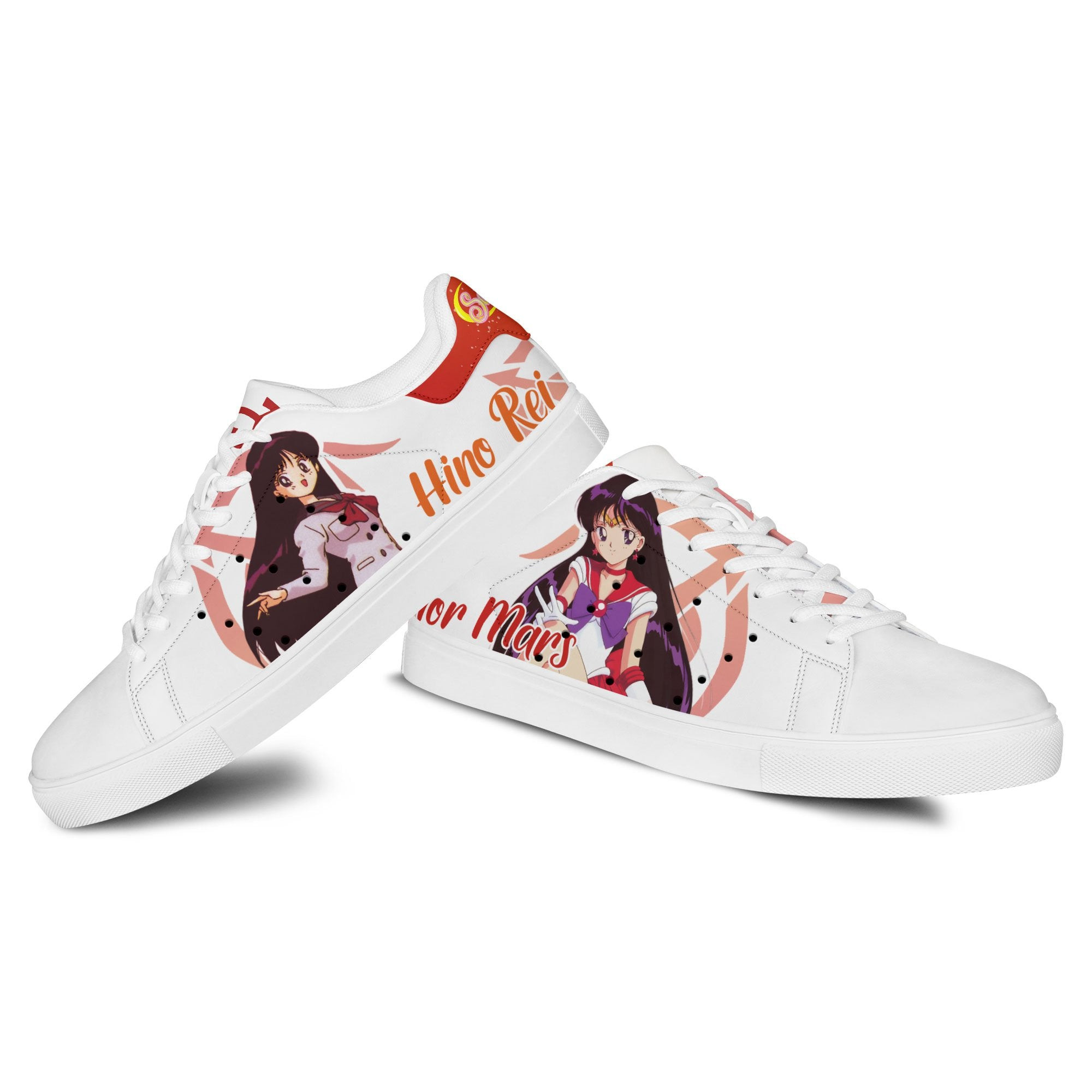 Sailor Mars Skate Sneakers Custom Sailor Anime Shoes