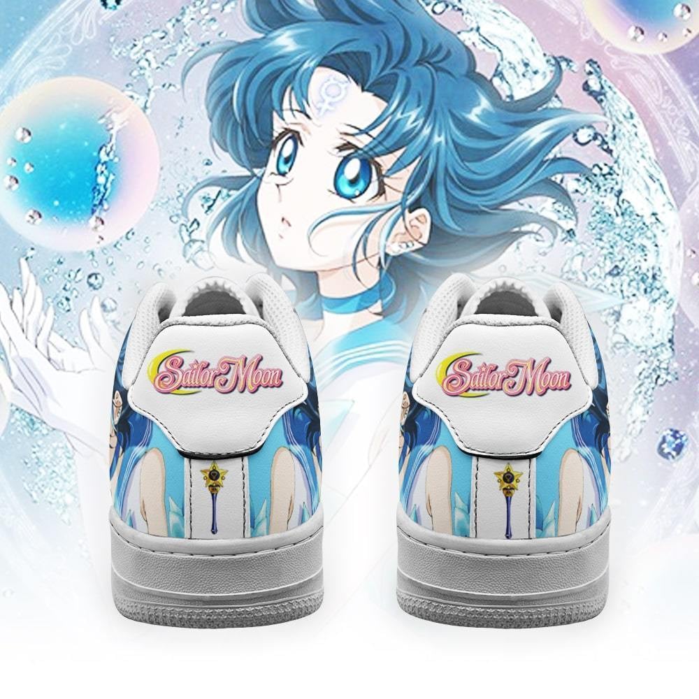 Sailor Mercury Air Sneakers Custom Anime Sailor Moon Shoes