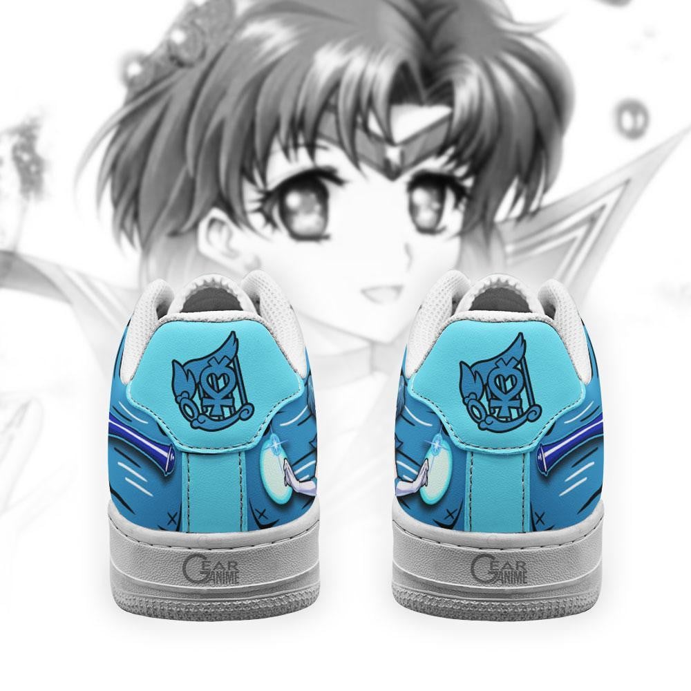 Sailor Mercury Air Sneakers Custom Anime Sailor Shoes