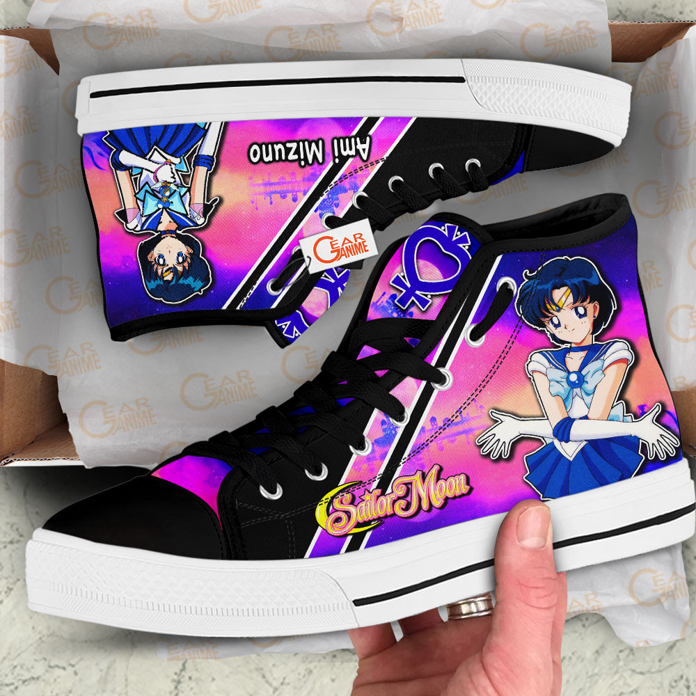 Sailor Mercury Anime Custom High Top Shoes