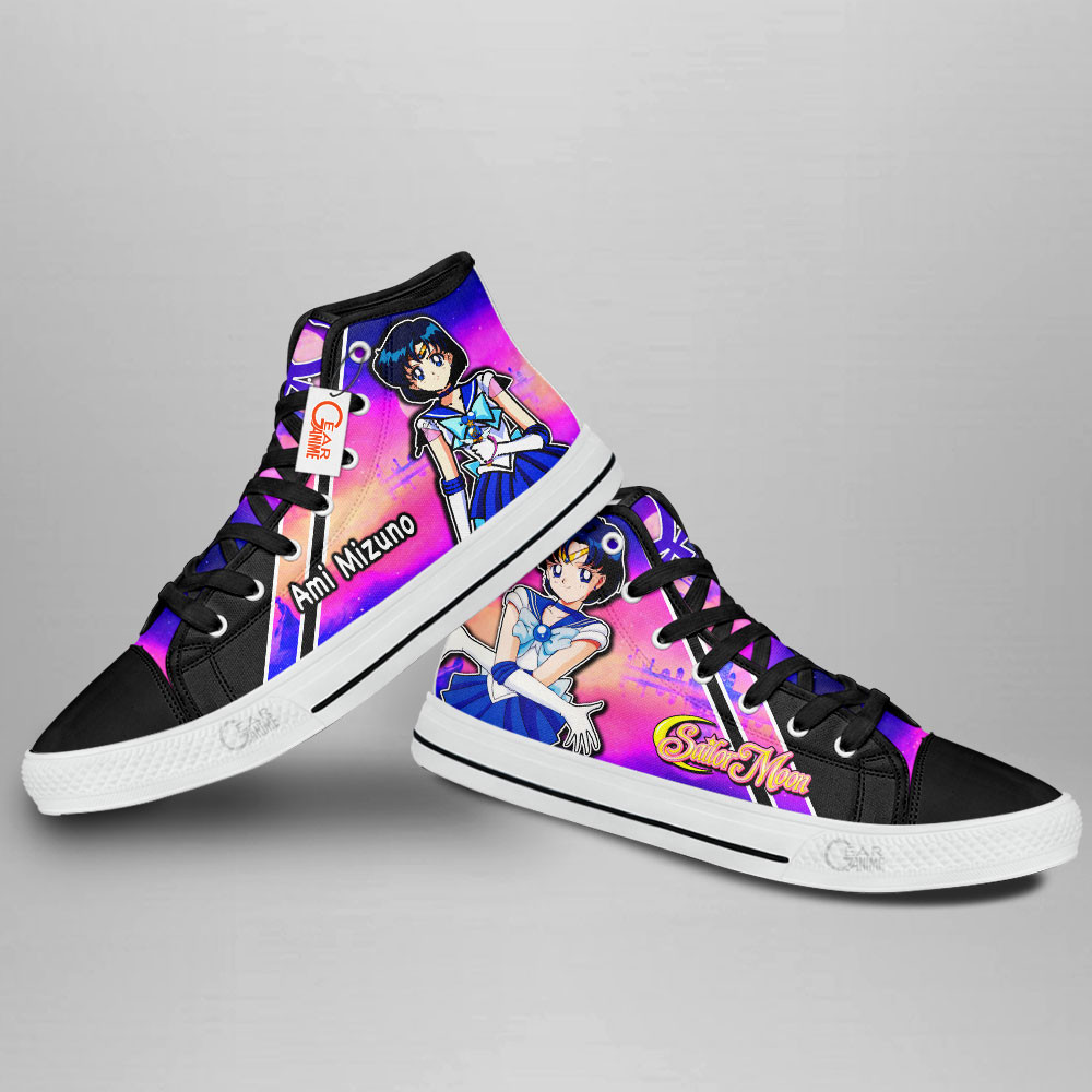 Sailor Mercury Anime Custom High Top Shoes