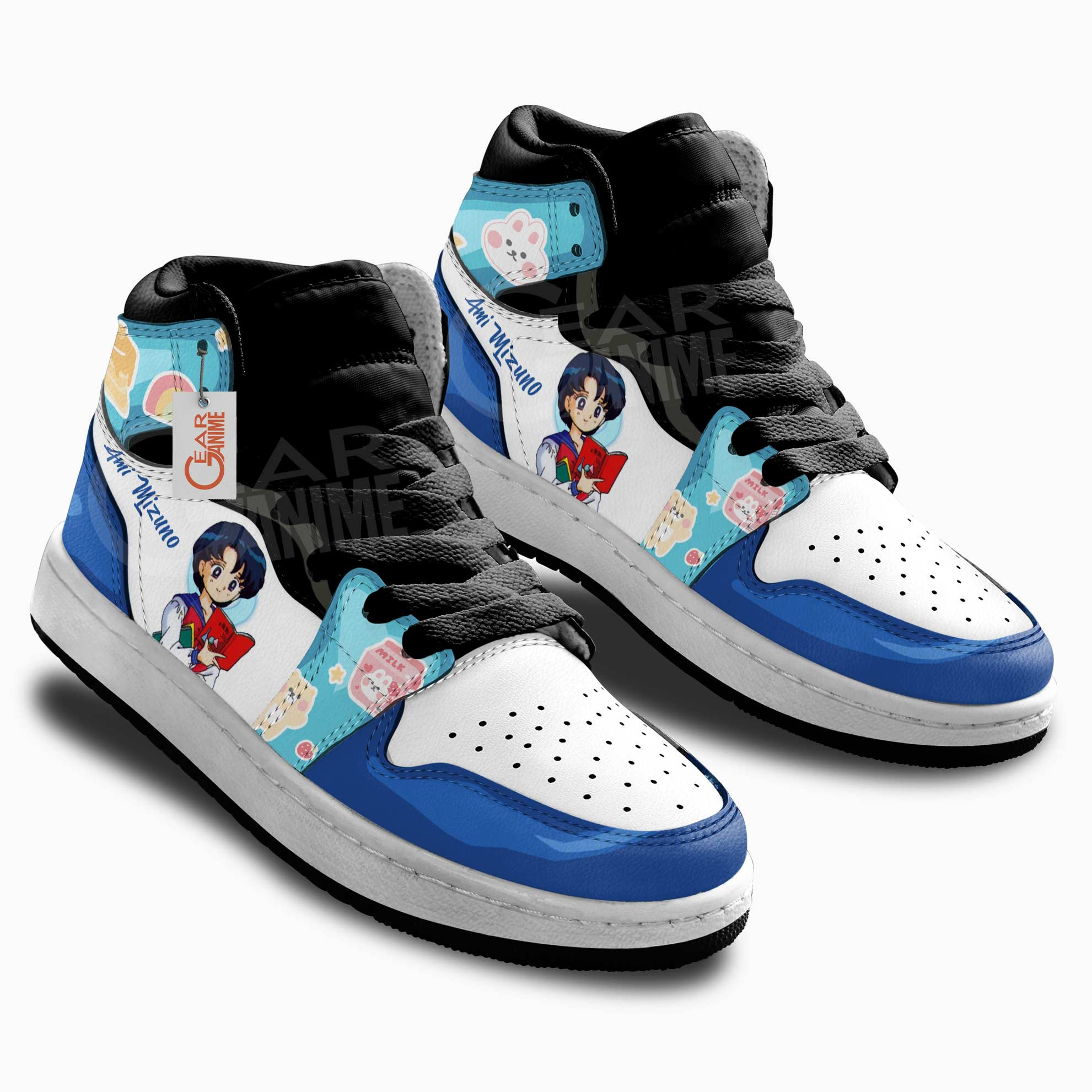Sailor Mercury Anime Kids Sneakers Custom Kids Shoes