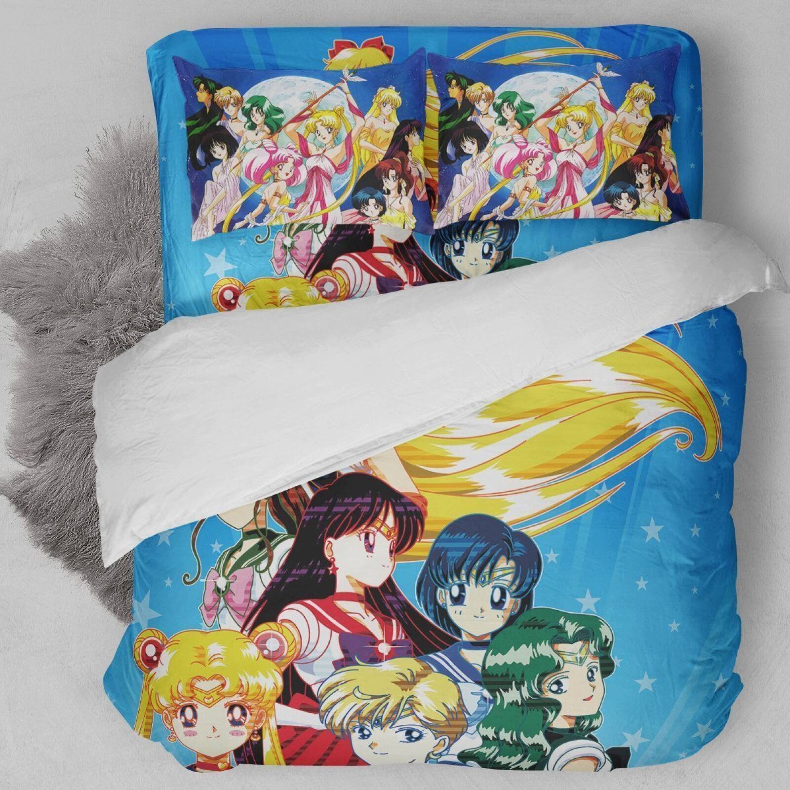 Sailor Moon B Duvet Cover Bedding Set