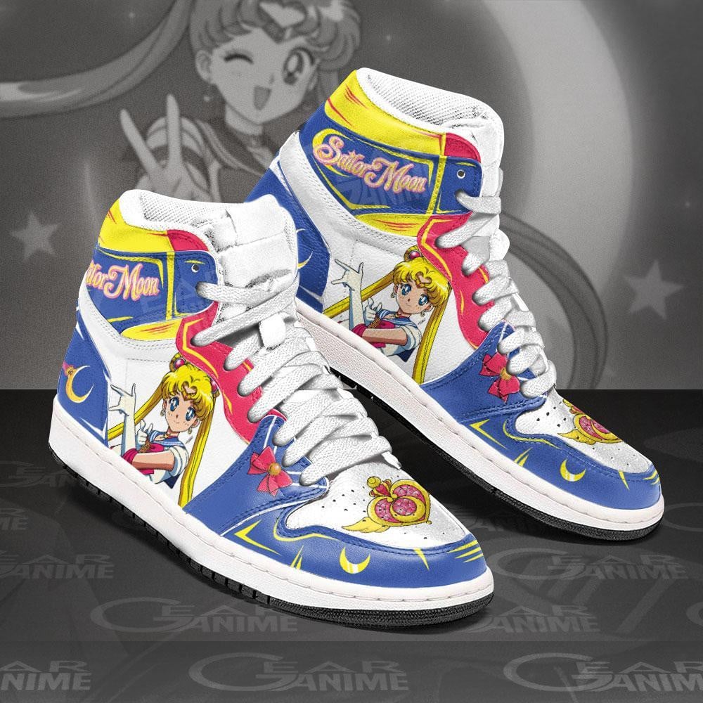 Sailor Moon JD1s Sneakers Anime Shoes, Air Jordan Hightop