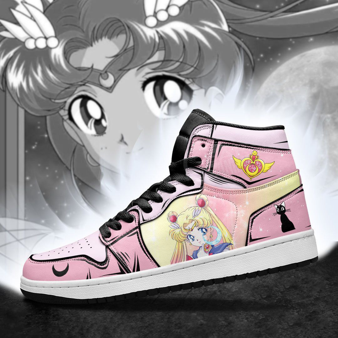Sailor Moon Sailor Moon Anime 2 High Top Air Jordan Sneaker, Air Jordan Hightop