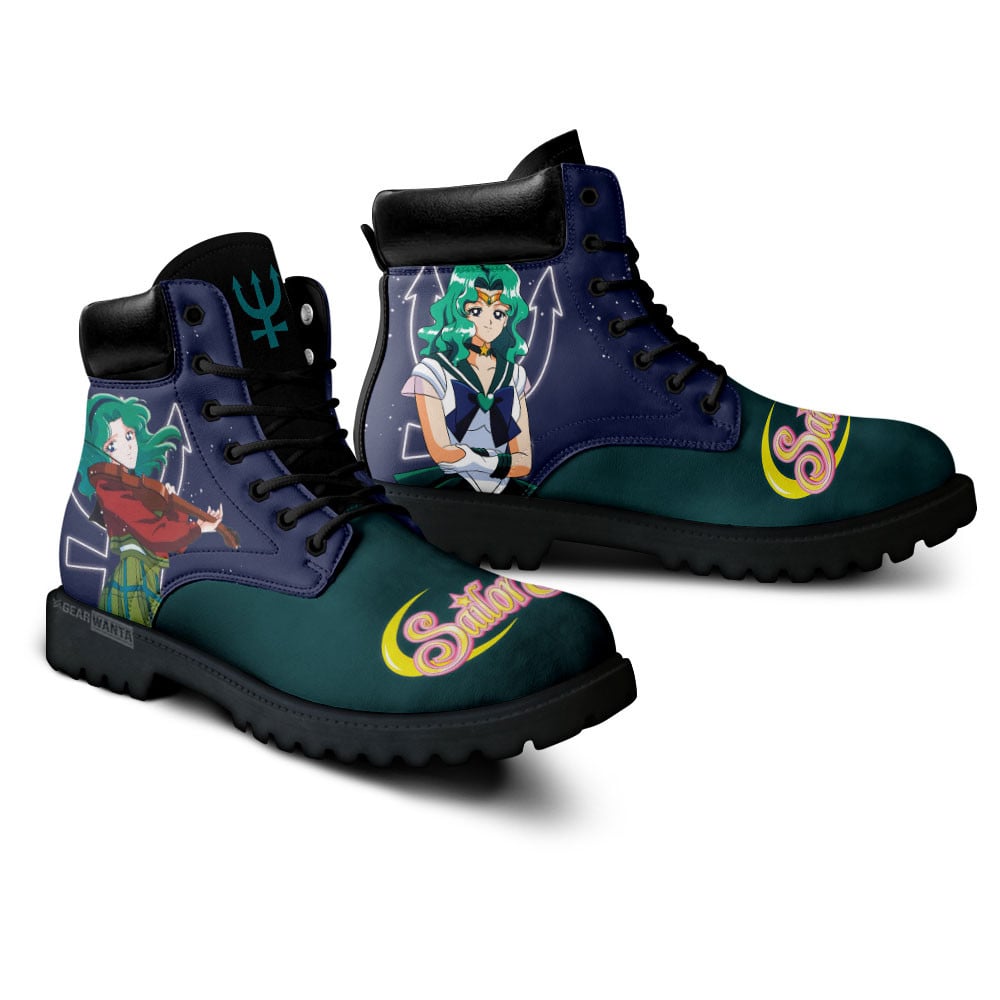 Sailor Neptune Boots Anime Custom Shoes For Fans