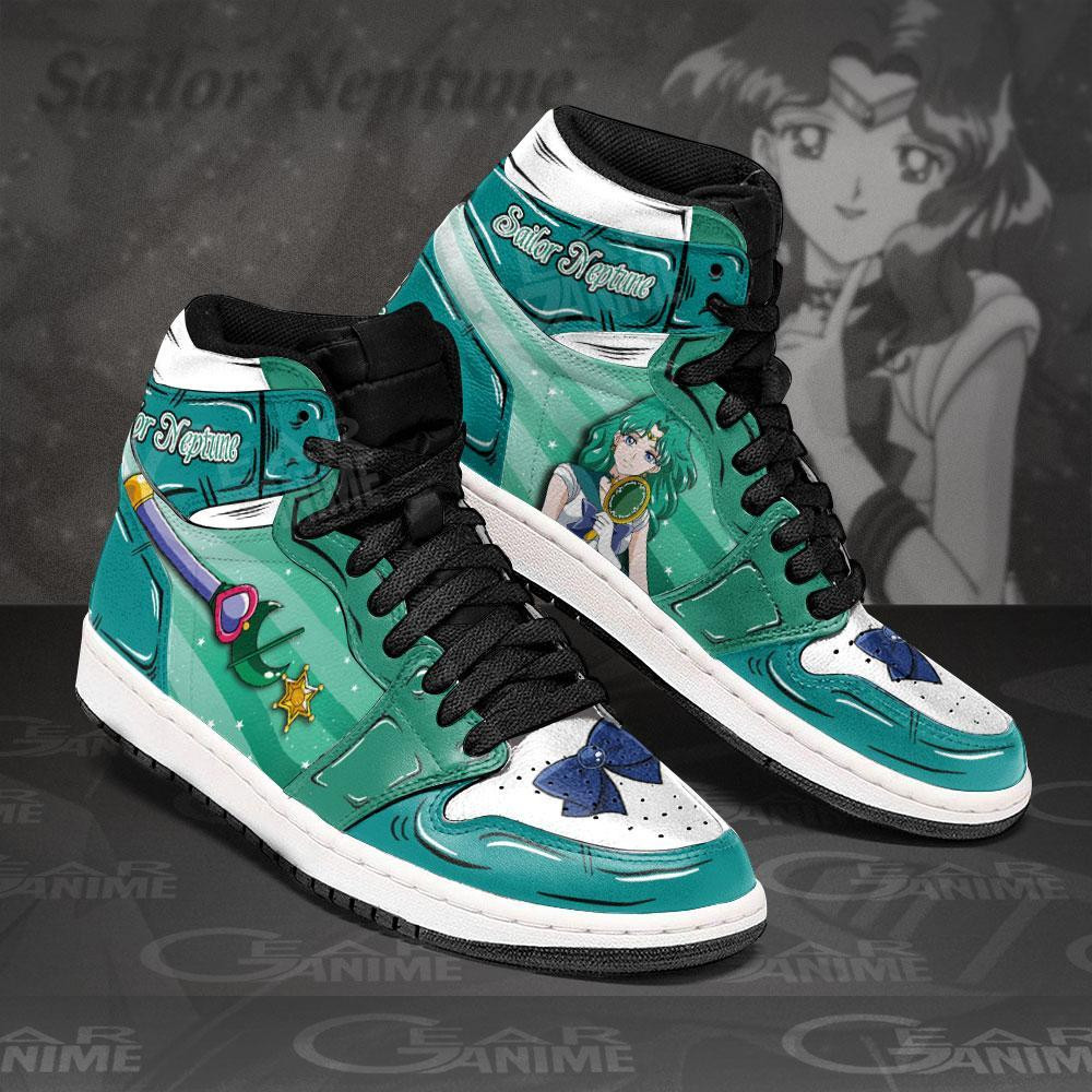 Sailor Neptune JD1s Sneakers Sailor Anime Shoes, Air Jordan Hightop