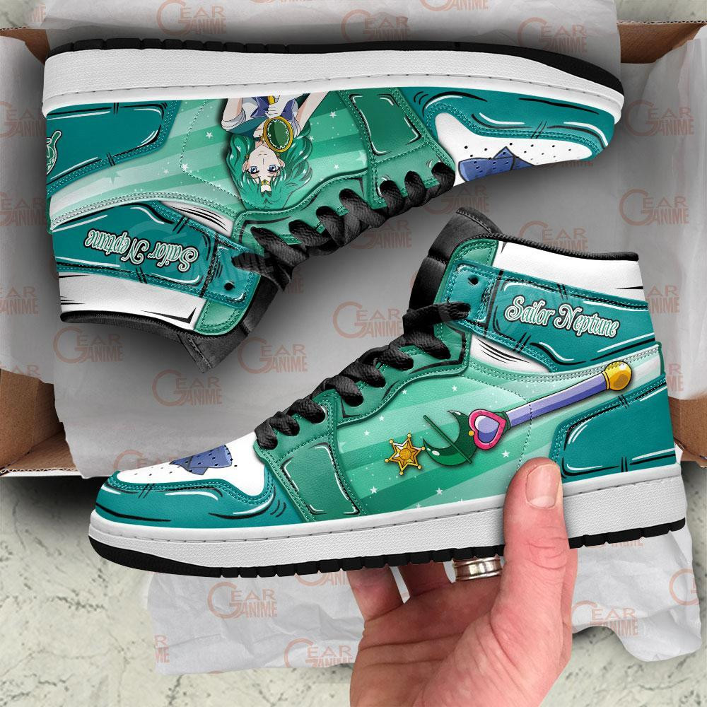 Sailor Neptune JD1s Sneakers Sailor Anime Shoes, Air Jordan Hightop