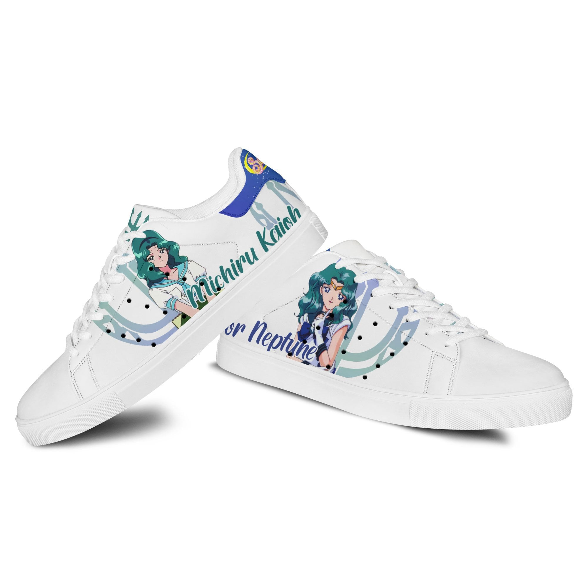 Sailor Neptune Skate Sneakers Custom Sailor Anime Shoes