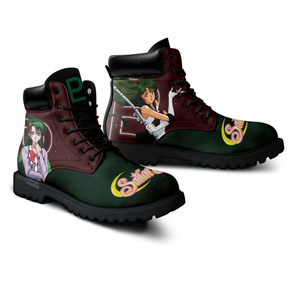 Sailor Pluto Boots Anime Custom Shoes For Fans