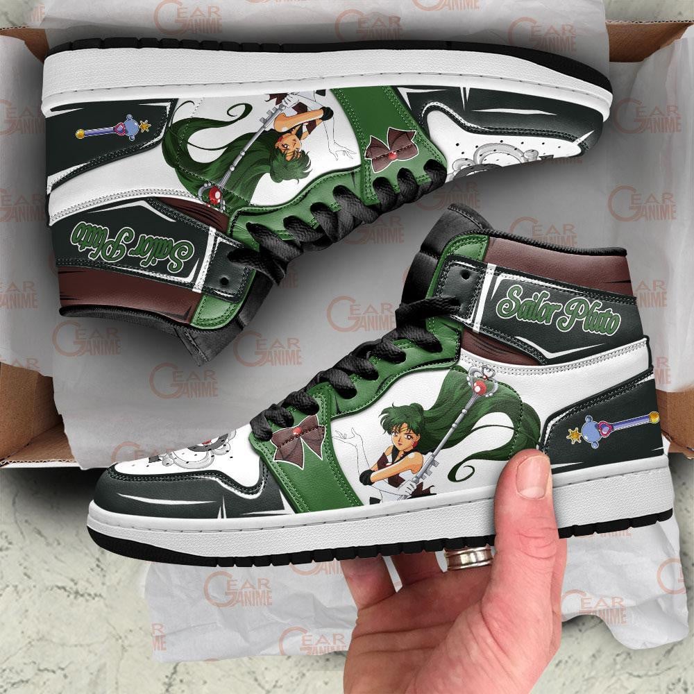 Sailor Pluto JD1s Sneakers Sailor Moon Anime Shoes, Air Jordan Hightop