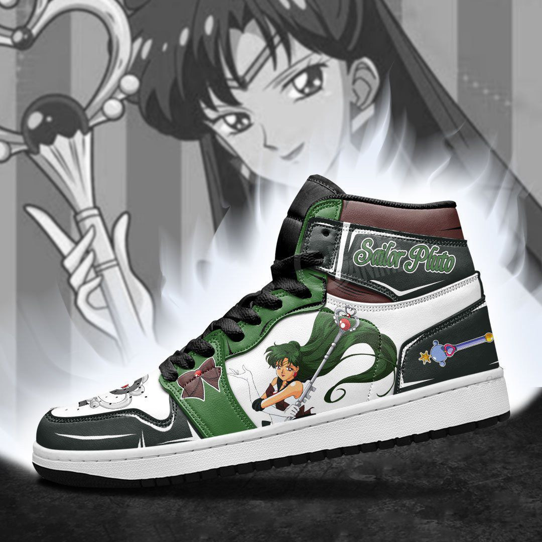 Sailor Pluto Sailor Moon Anime 1 High Top Air Jordan Sneaker, Air Jordan Hightop