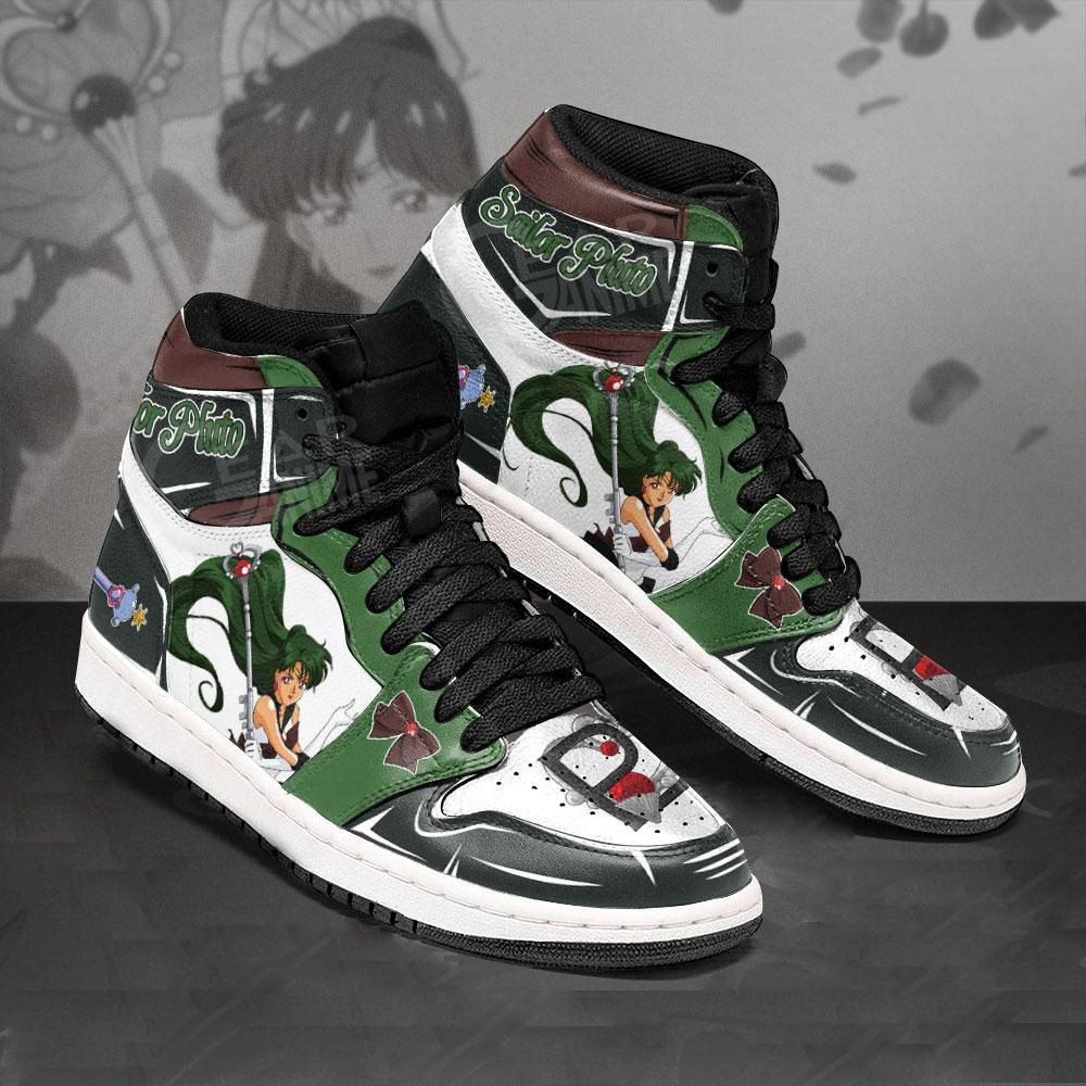 Sailor Pluto Sailor Moon Anime 1 High Top Air Jordan Sneaker, Air Jordan Hightop