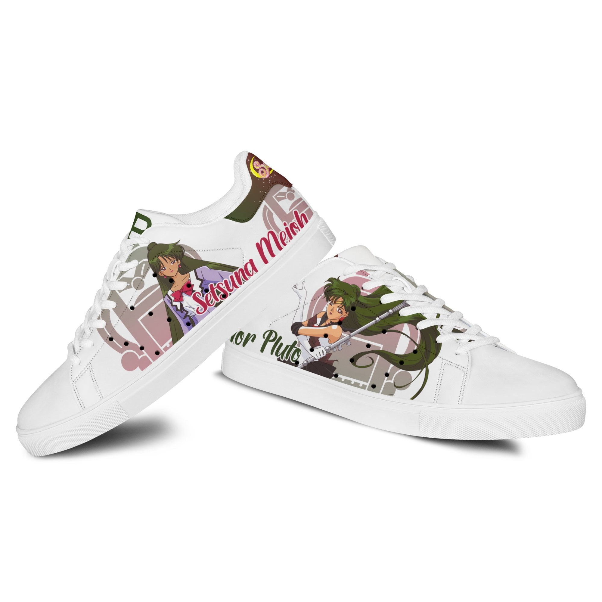 Sailor Pluto Skate Sneakers Custom Sailor Anime Shoes