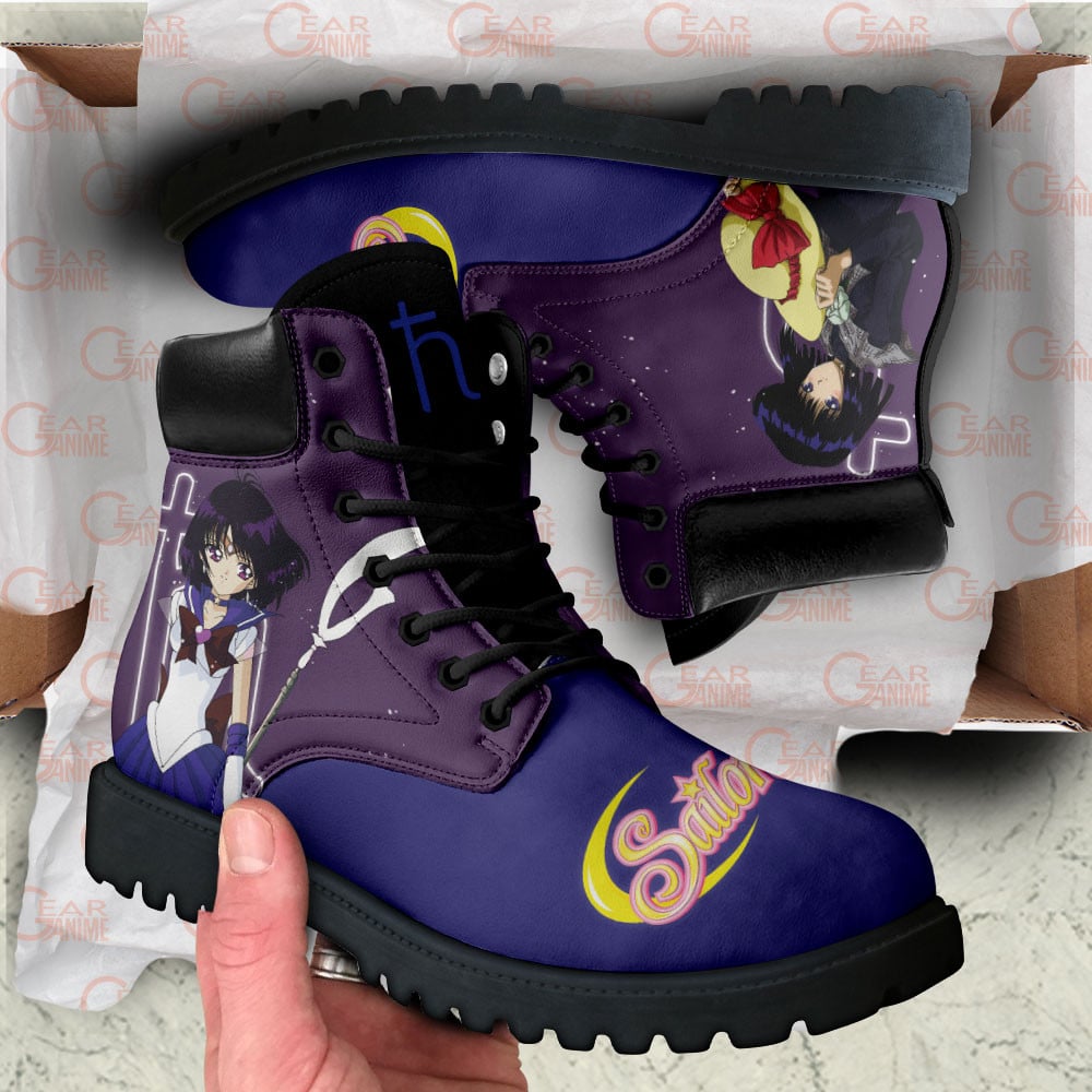 Sailor Saturn Boots Anime Custom Shoes For Fans
